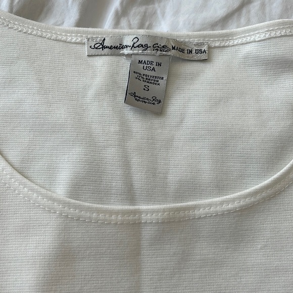 3 for $30 Tops White Peplum Tee - Picture 4 of 8